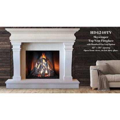 Golden Blount Skyscraper HD 4240 TV Top Vent Fireplace