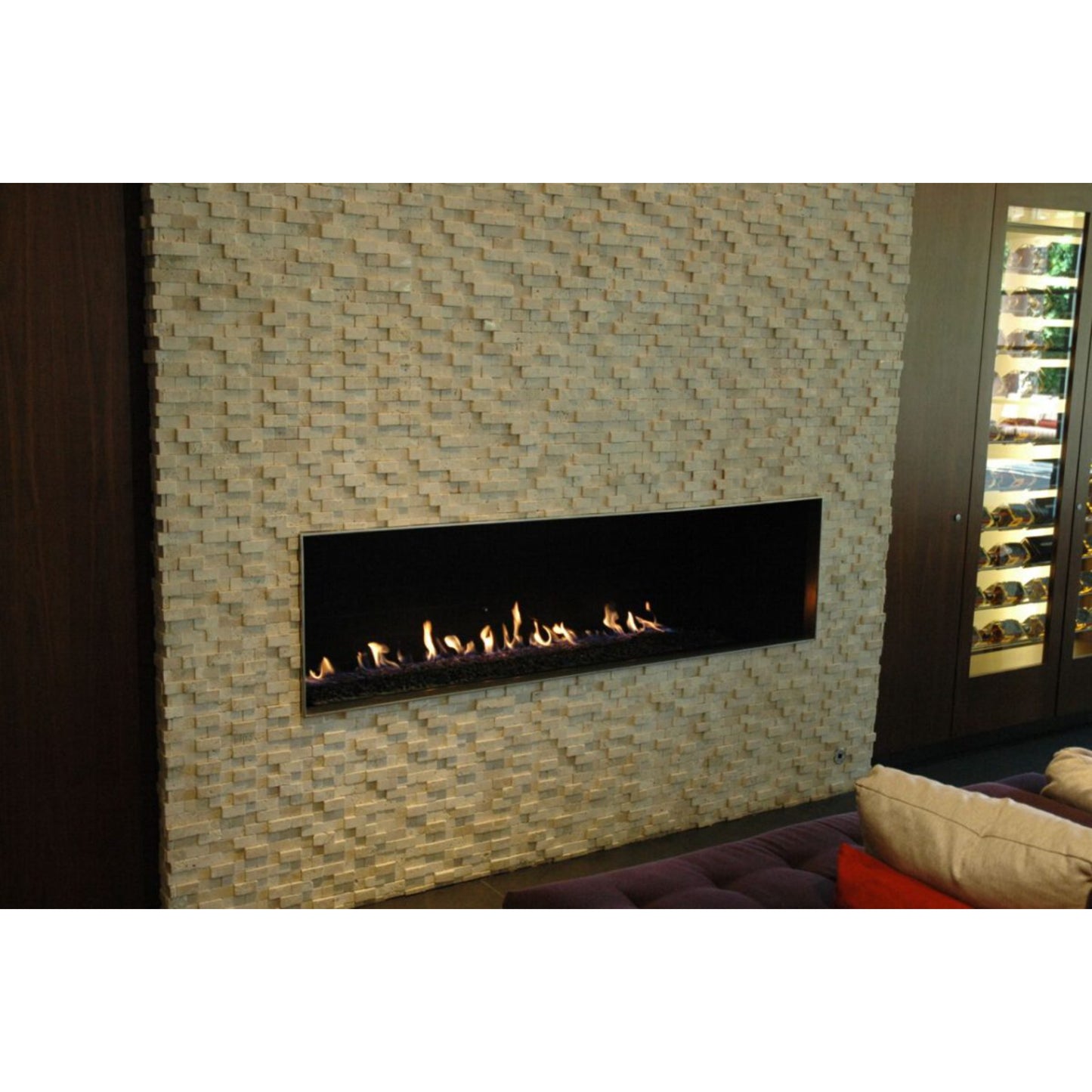 Mason-Lite 36'' - 120'' Linear Gas Fireplace, 12" B-VENT