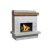 American Fyre Designs Brooklyn Vented Fireplace w/ "Board-formed" Texture