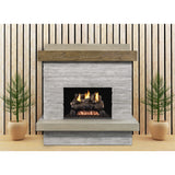 American Fyre Designs Brooklyn Vented Fireplace w/ "Board-formed" Texture