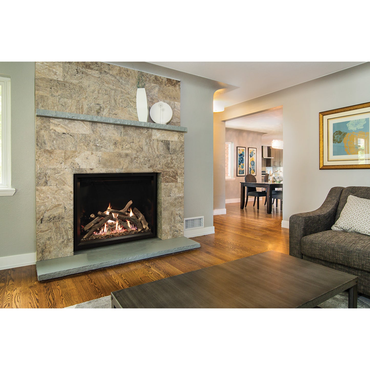 Empire Renegade Clean-Face Direct-Vent Fireplace, 40 TruFlame Technology