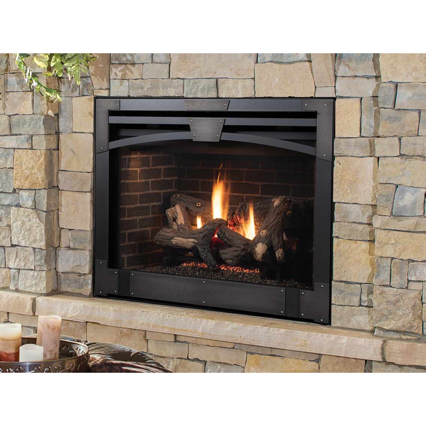 Astria Altair 40 DLX Direct-Vent Fireplace, Top/Rear Combo