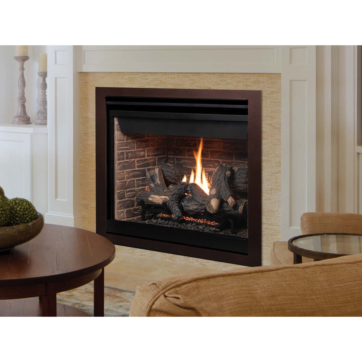 Astria Altair 40 Direct-Vent Fireplace, Top/Rear Combo