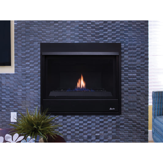 Superior DRC2033 33" Direct-Vent Fireplace, Top or Rear Vent, Louverless