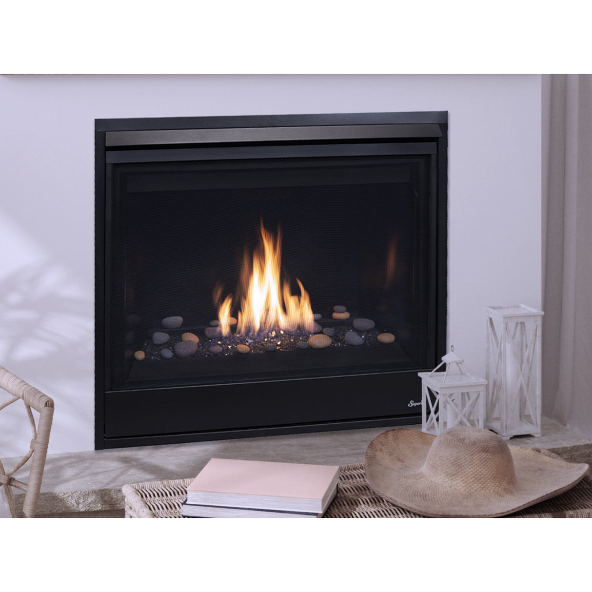 Superior DRC3040 40'' Direct-Vent Fireplace, Top/Rear Combo