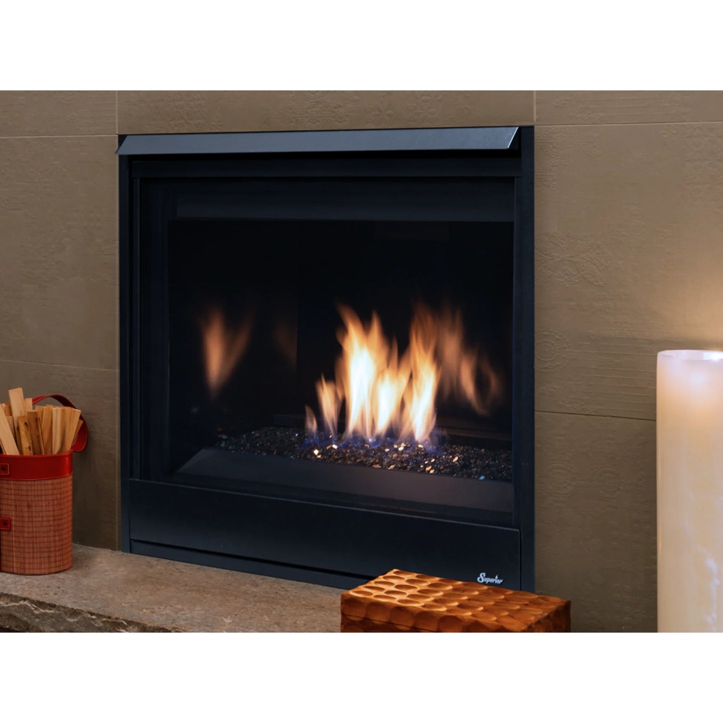 Superior DRC3045 45'' Direct-Vent Fireplace, Top/Rear Combo