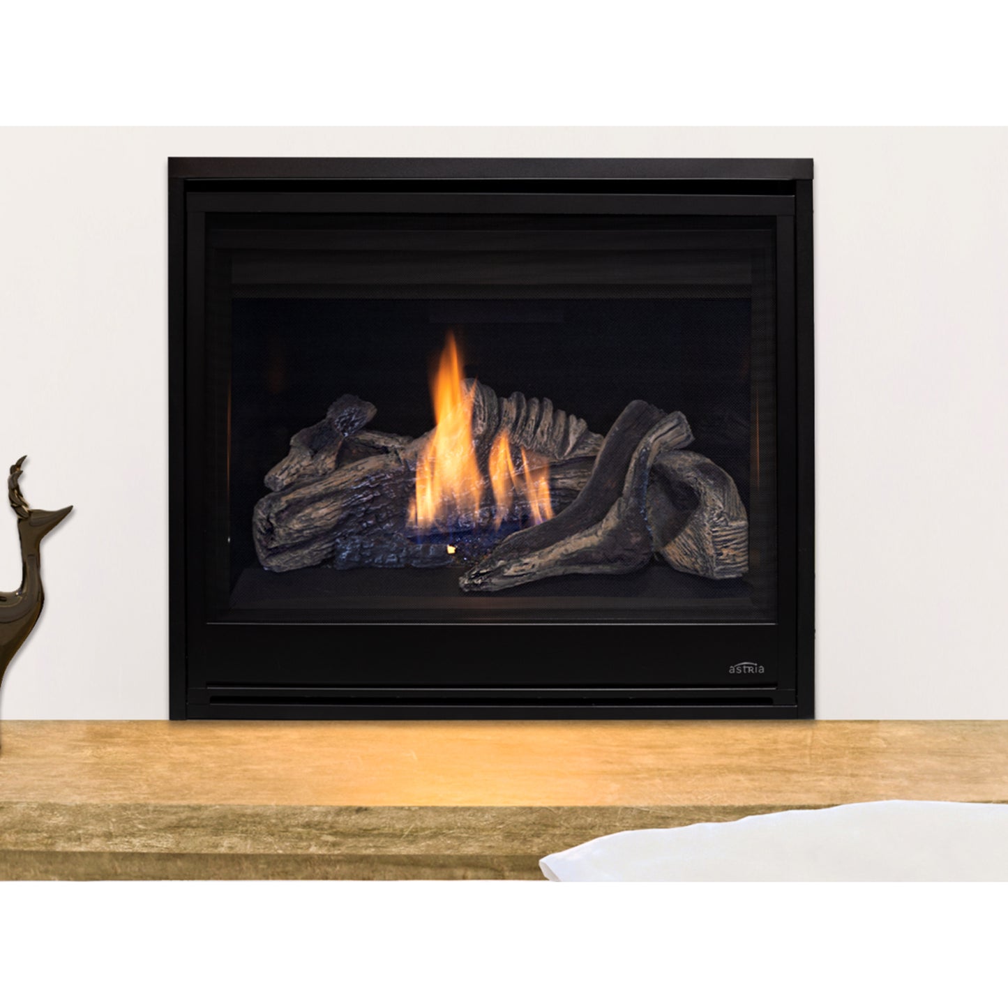 Astria Scorpio CD40 Direct-Vent Fireplace, Top/Rear Combo