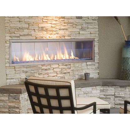 Astria Barcelona Lights 36'' Outdoor Linear Vent-Free Gas Fireplace