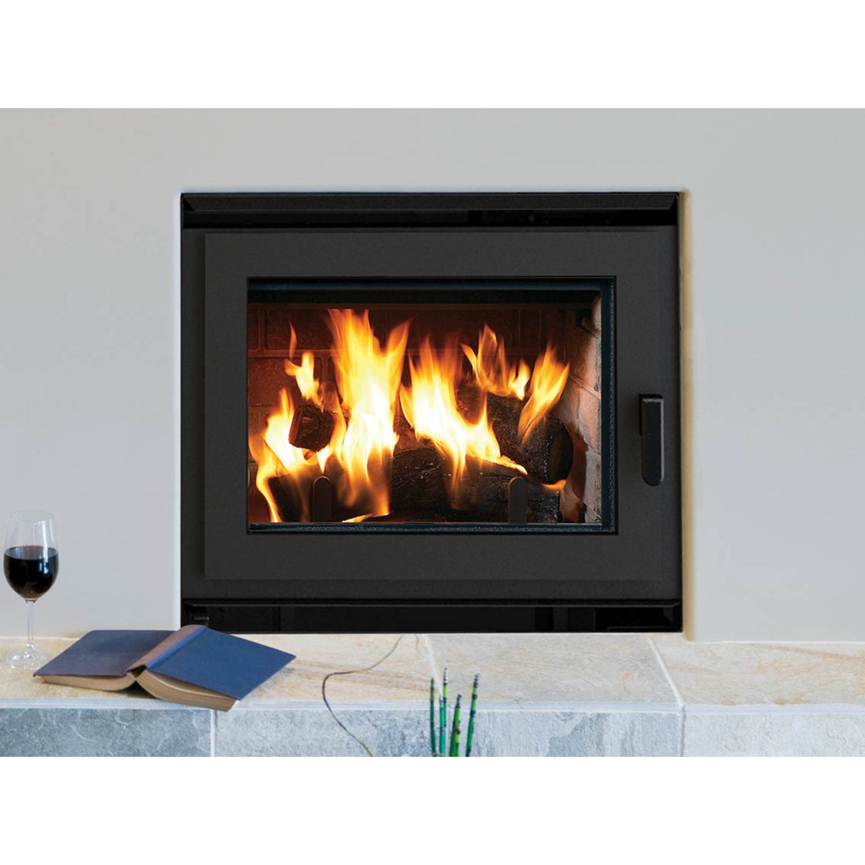 Astria Ladera - BIS Wood-Burning Fireplace | Front Open, Clean-Faced