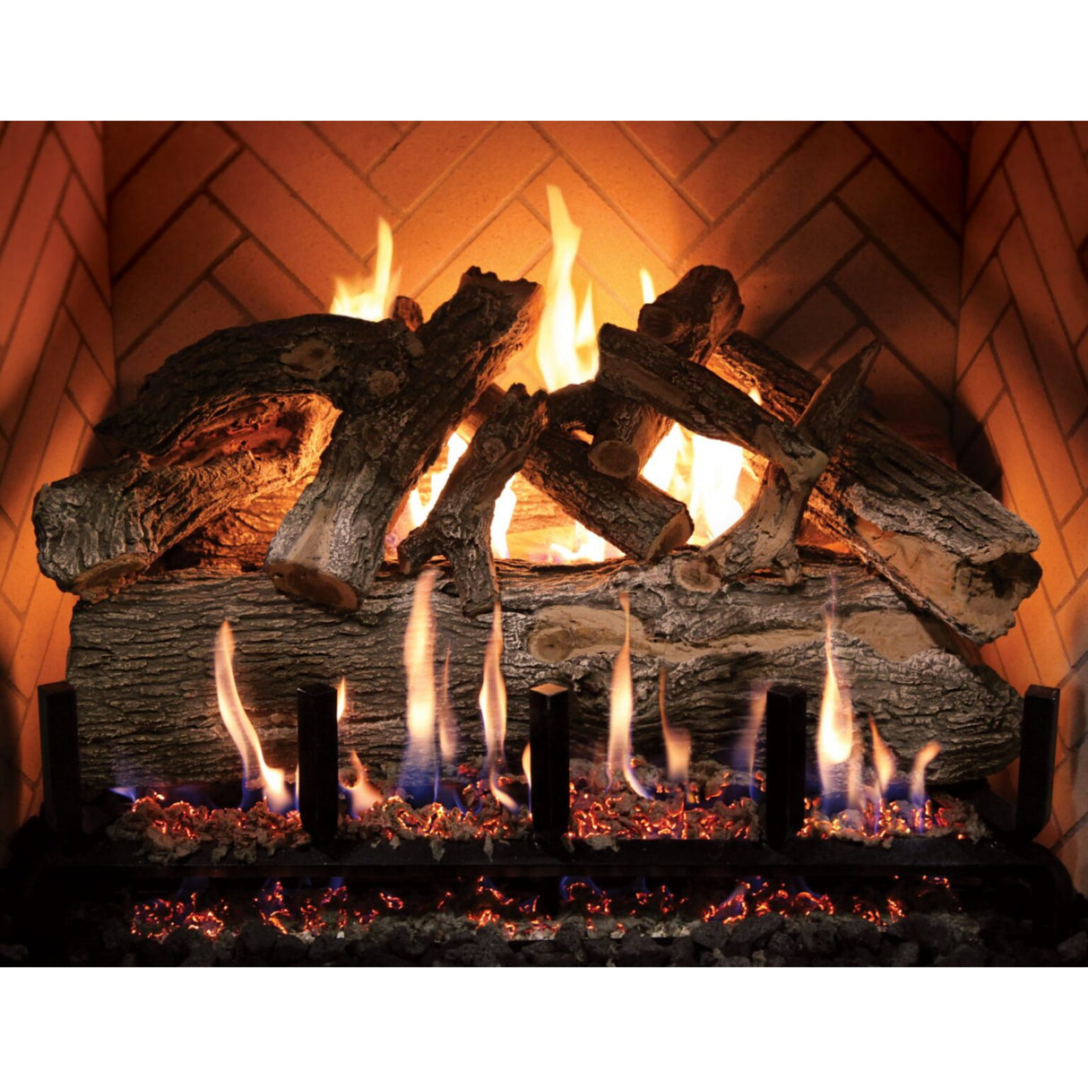 Grand Canyon 72" to 120" Arizona Weathered Oak Charred Jumbo - Logs Only