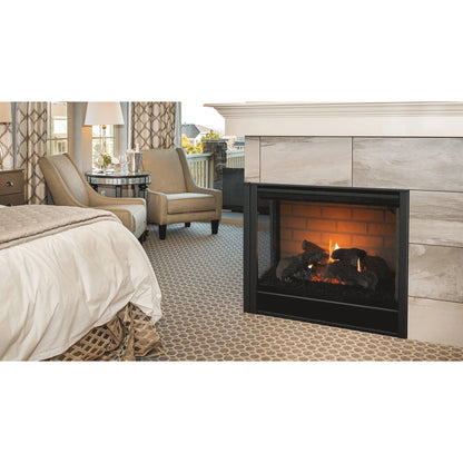 Majestic 36" Right Corner Direct Vent Multi Side Top/Rear Gas Fireplace with Intellifire Touch Ignition (NG)