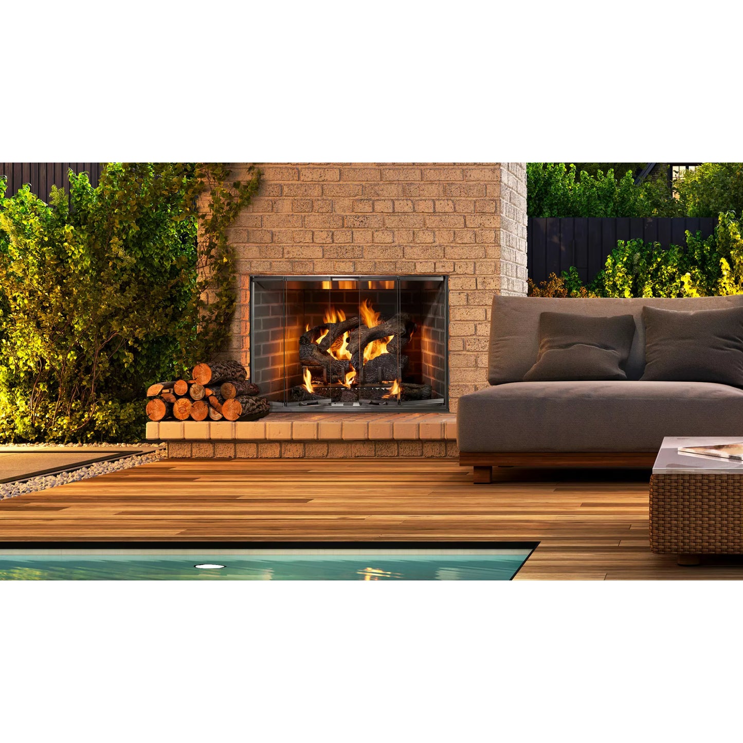 Heat & Glo Cottagewood 36" Outdoor Wood-Burning Fireplace