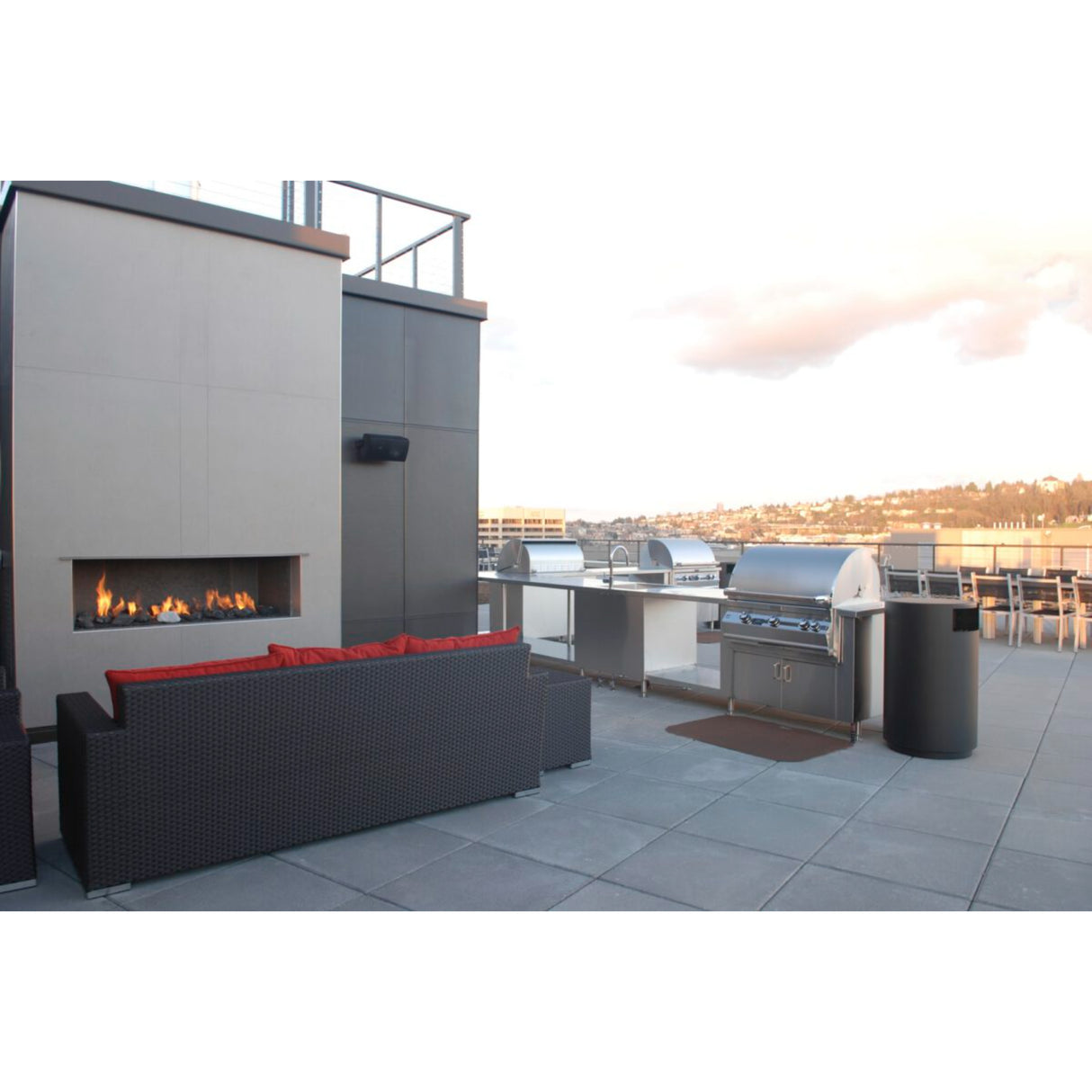 Mason-Lite 36'' - 120'' Linear Gas Fireplace, 12" B-VENT