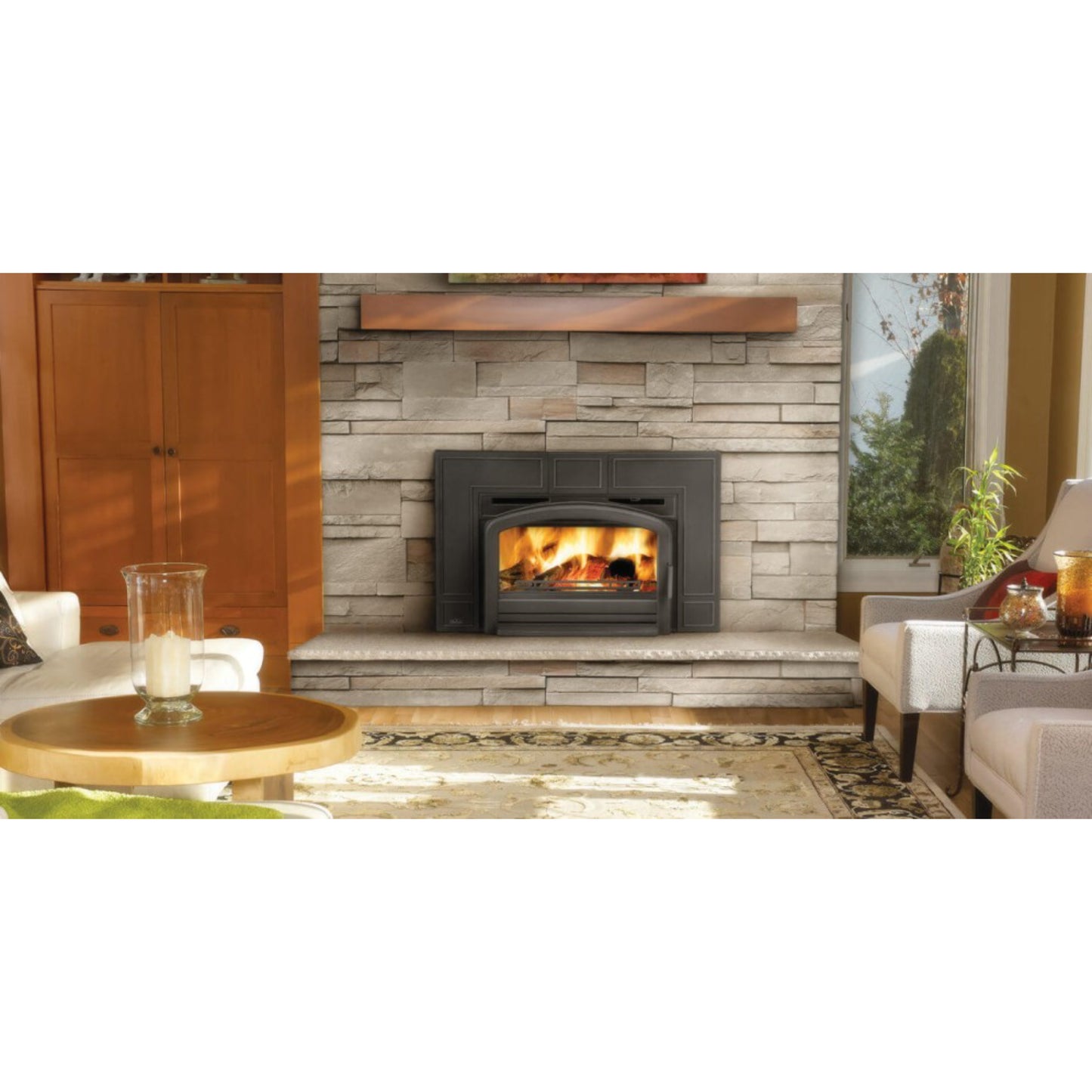 Napoleon Oakdale EPI3T Traditional Black Wood Burning Fireplace Insert