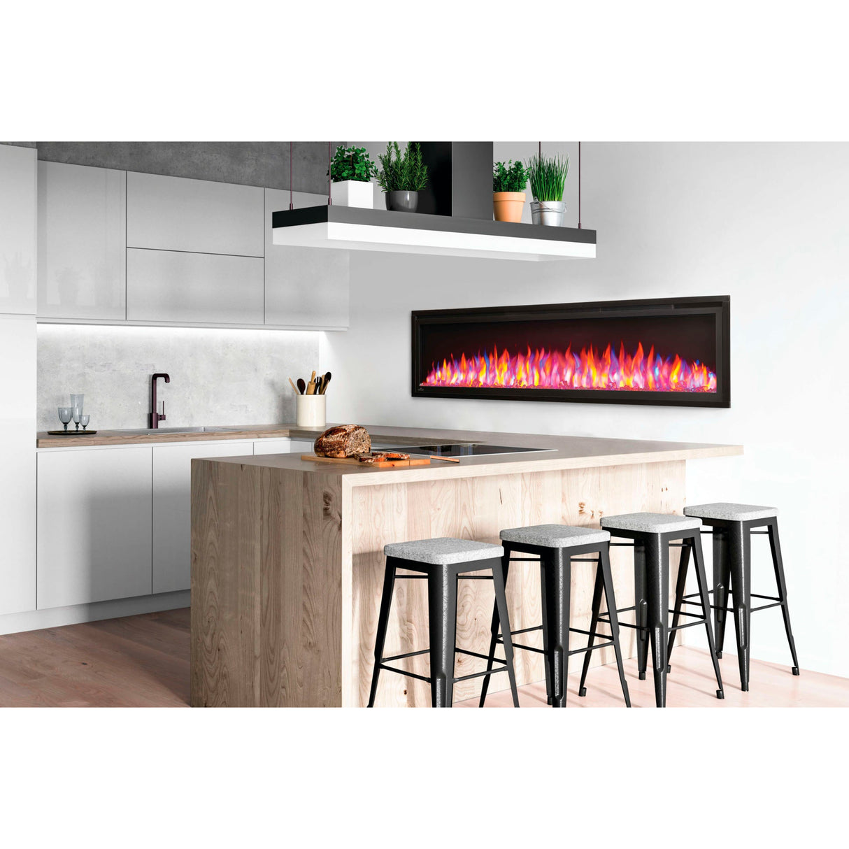 Napoleon Entice 60'' Wall Mount / Recessed Linear Electric Fireplace