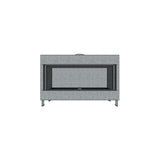 Flare Fireplaces Modern Front Facing Commercial Frameless Fireplaces with 24" High Glass