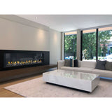 Flare Fireplaces Modern Commercial Front Facing Fireplaces with 16" Glass