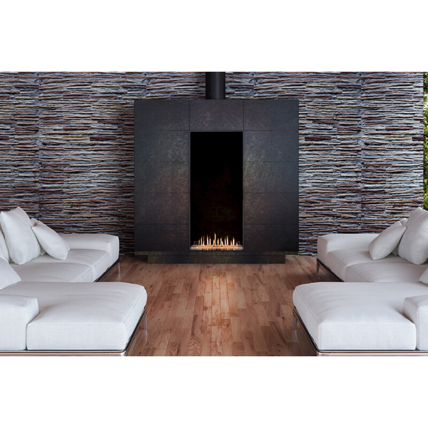 Flare Fireplaces Front Facing Passage Fireplace (60x30)