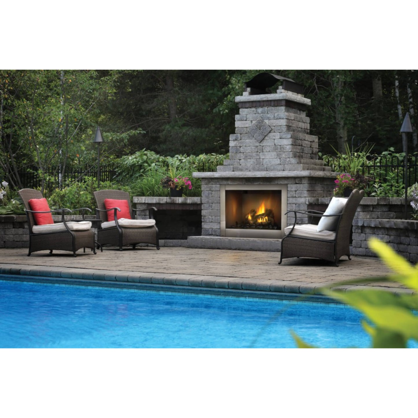 Napoleon Riverside 42'' Clean Face Outdoor Fireplace