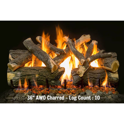 Grand Canyon 18" to 42" Arizona Weathered Oak Charred See Through Vented Gas Log