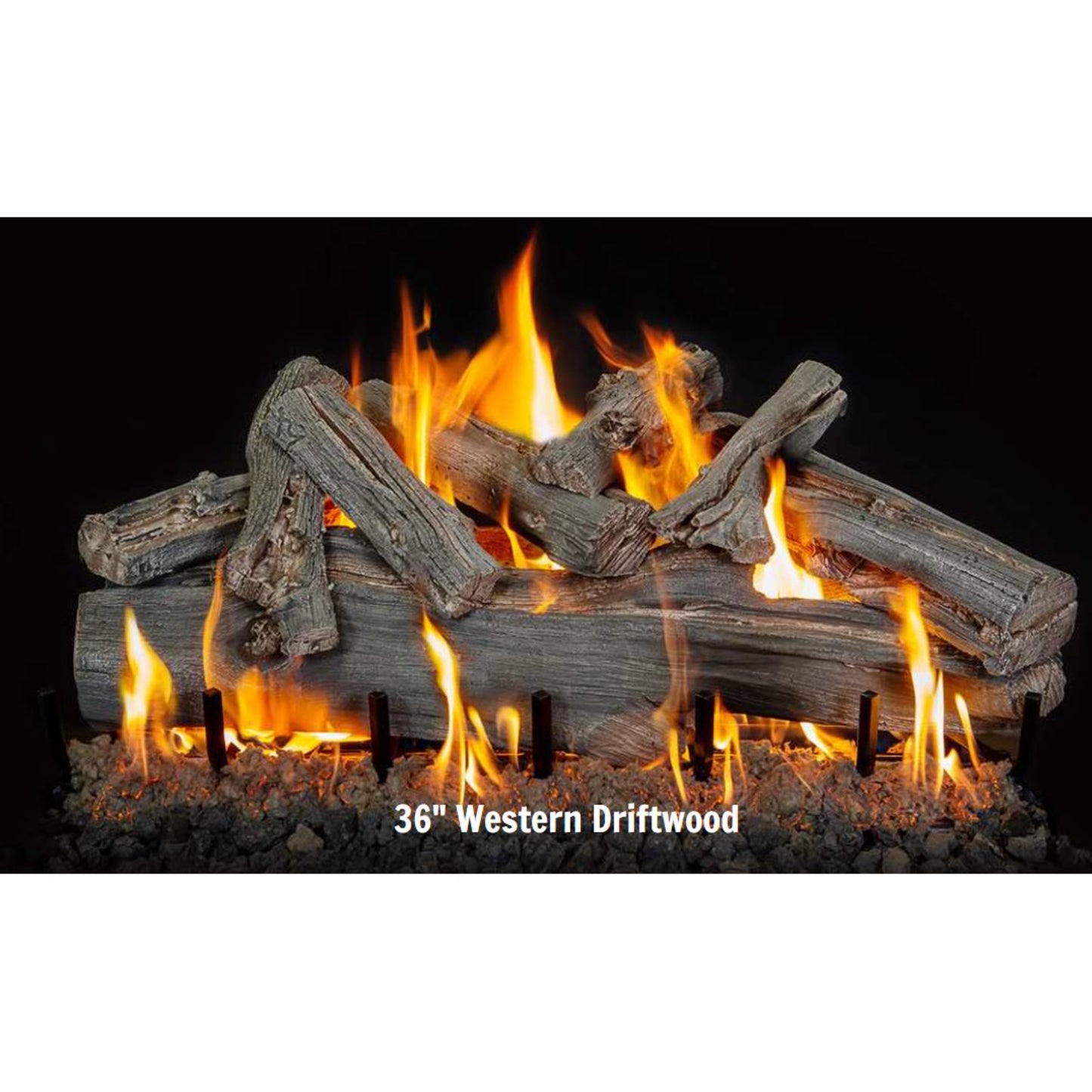 Grand Canyon 42" Western Driftwood See Through Vented Gas Log