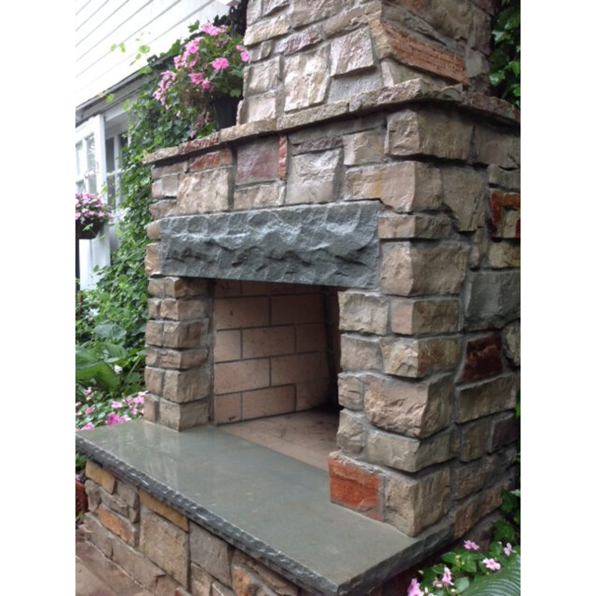 Mason-Lite 39'' Pre-Cast Masonry Lightweight Outdoor Firebox Kit