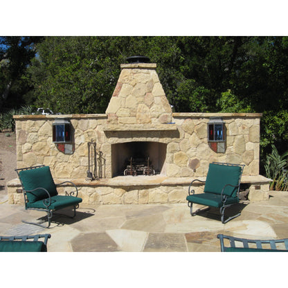 Mason-Lite 33'' Pre-Cast Masonry Lightweight Outdoor Firebox Kit