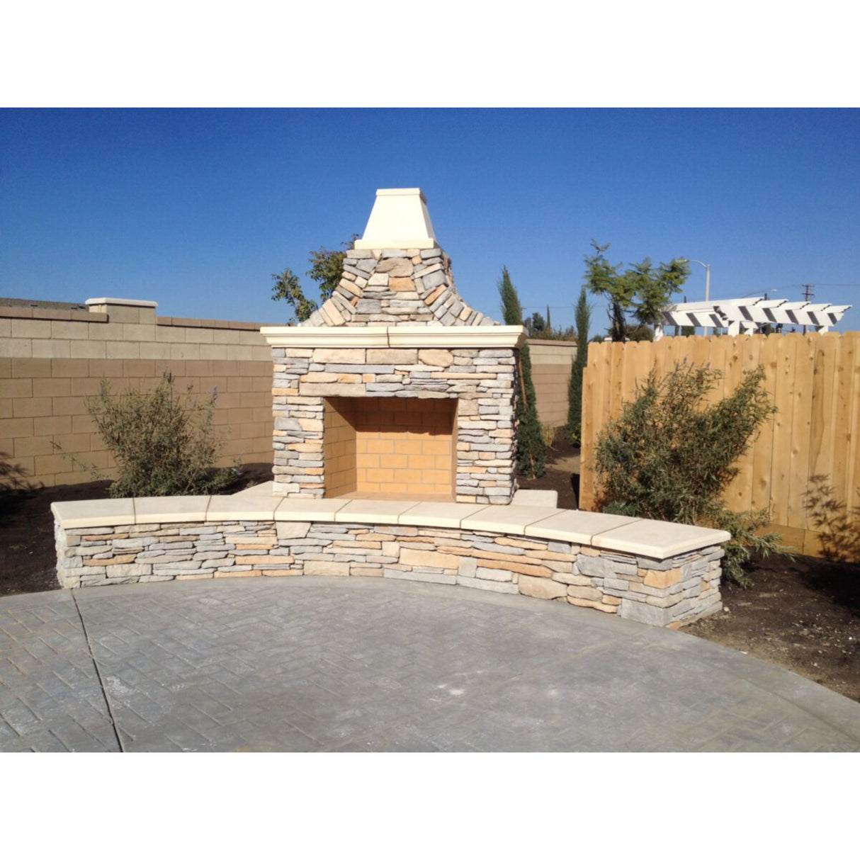 Mason-Lite 33'' Pre-Cast Masonry Lightweight Outdoor Firebox Kit