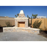 Mason-Lite 49'' Pre-Cast Masonry Lightweight Outdoor Firebox Kit