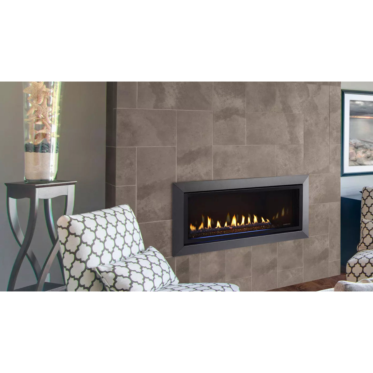 Majestic Jade 32" Direct Vent Gas Fireplace with IntelliFire Touch Ignition System (NG)