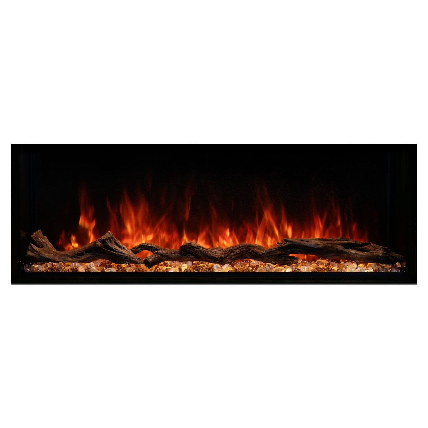 Modern Flames Landscape Pro Electric Fireplace, 80'' Wall Mount Studio Suite | White Ready to Paint