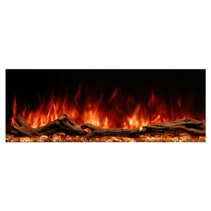 Modern Flames Landscape Pro Electric Fireplace, 70''  Wall Mount Studio Suite | Driftwood Grey