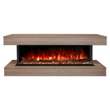 Modern Flames Landscape Pro 58'' Studio Suite Wall Mount Mantel Package | Coastal Sand