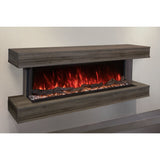 Modern Flames Landscape Pro 58'' Electric Fireplace Wall Mount Studio Suite | Driftwood Grey