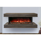 Modern Flames Landscape Pro 58'' Electric Fireplace Wall Mount Studio Suite | Driftwood Grey