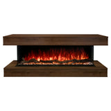 Modern Flames Landscape Pro 58'' Electric Fireplace Wall Mount Studio Suite | Weathered Walnut