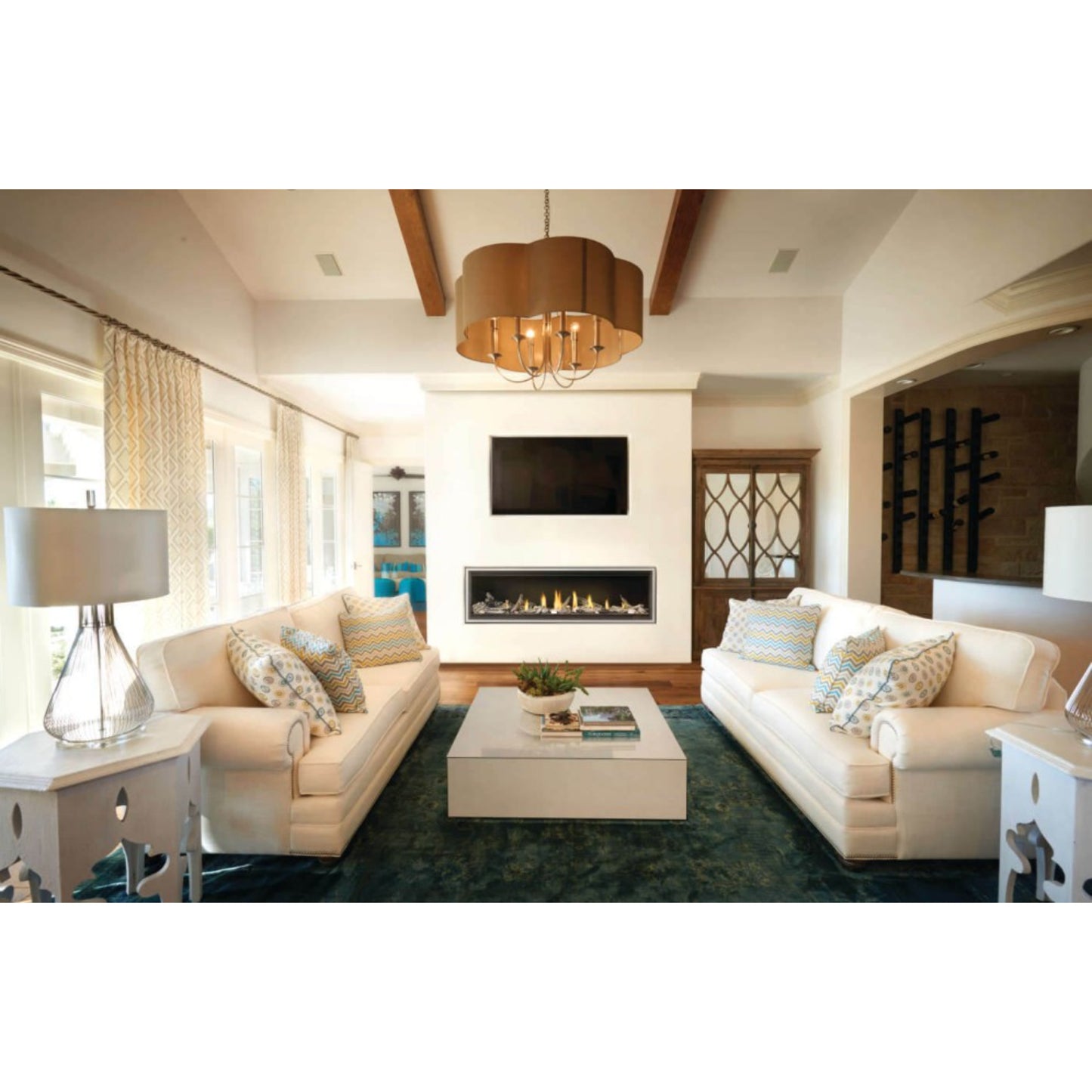 Napoleon Vector 62'' Single Sided, Direct Vent Gas Fireplace, Electronic Ignition, Natural Gas