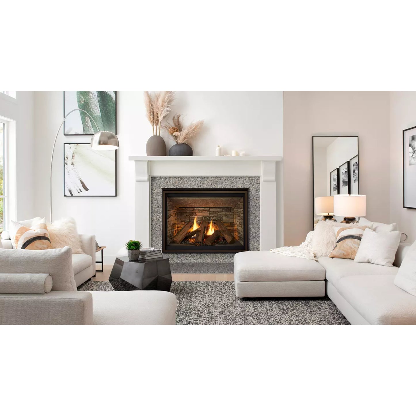 Majestic Meridian Platinum 36" Top/Rear Direct Vent Fireplace with Intellifire Touch Ignition