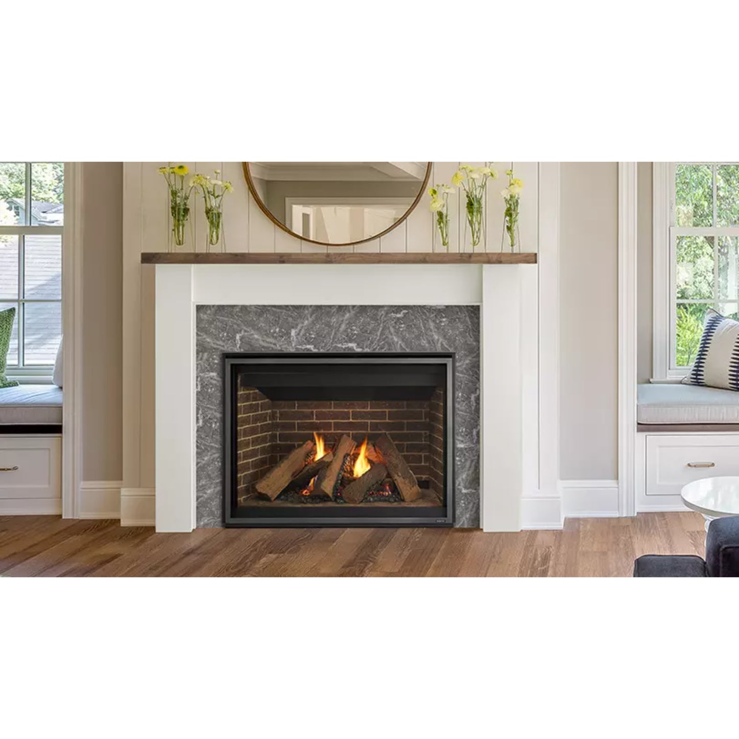 Majestic Meridian 42" Top/Rear Direct Vent Fireplace with Intellifire Touch Ignition