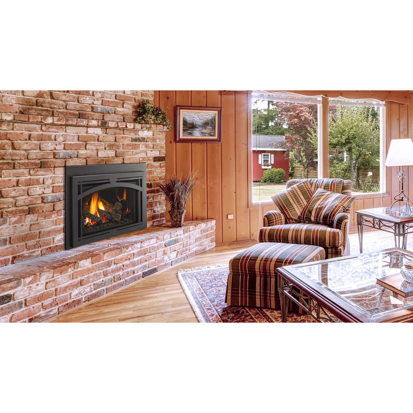 Majestic Trilliant Small 25" Direct Vent Gas Fireplace Insert with Intellifire Touch Ignition System (NG)