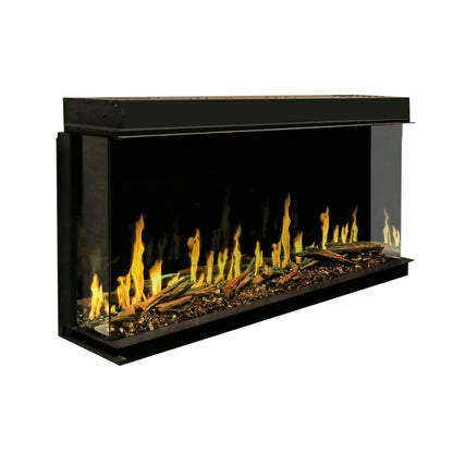 Modern Flames Orion Multi Electric Fireplace, 73'' Wall Mount Studio Suite | Weathered Walnut