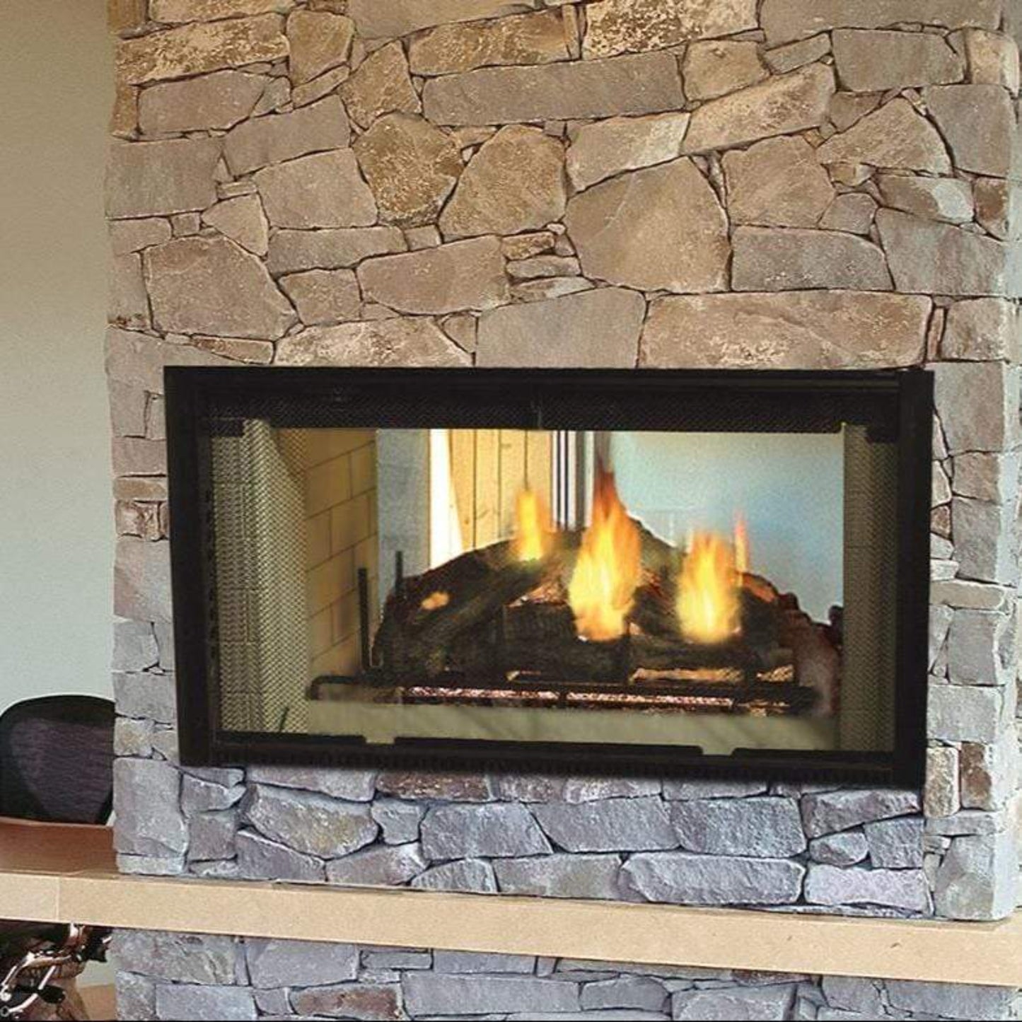 Majestic Designer Series 42 See-Thru Radiant Wood Burning Fireplace