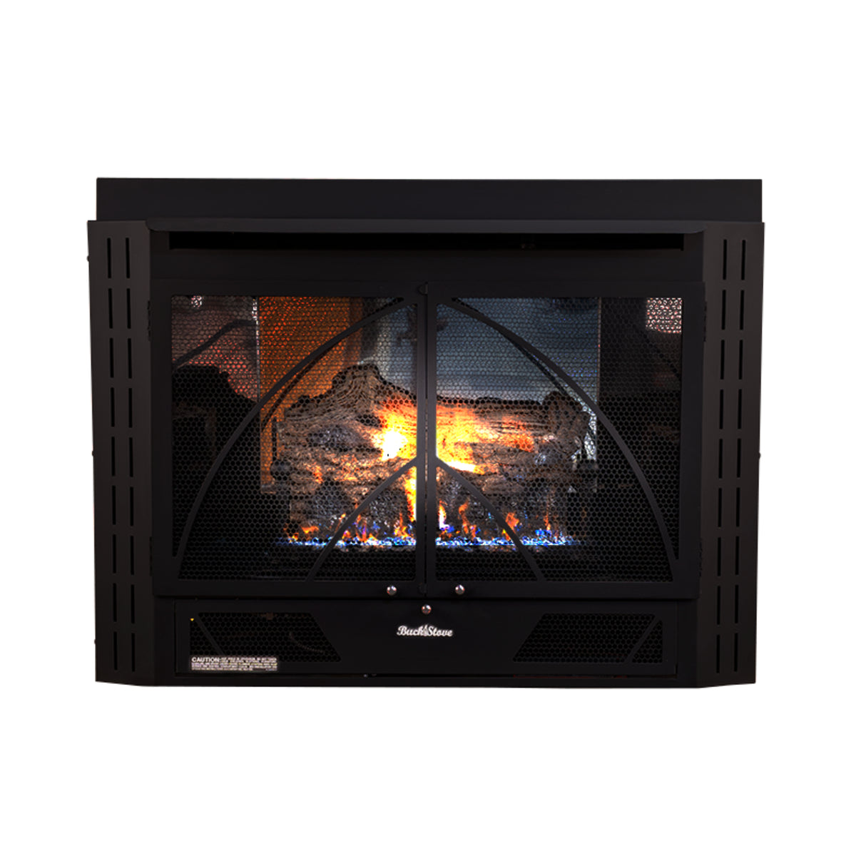 Buck Stove Manhattan 34ZC Old Town Red Vent Free Gas Fireplace