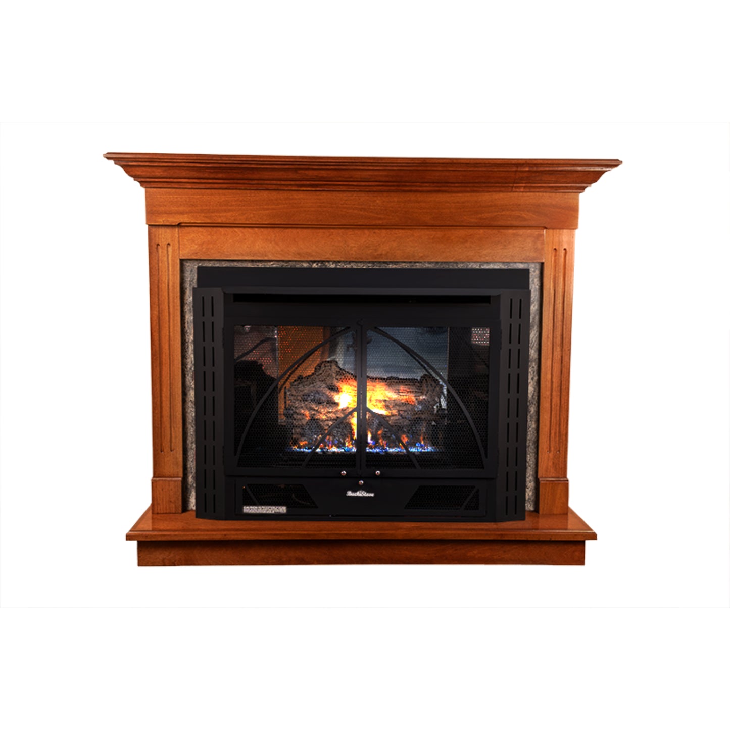 Buck Stove Manhattan 34ZC Old Town Red Vent Free Gas Fireplace