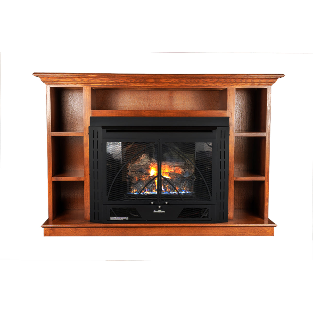 Buck Stove Manhattan 34ZC Old Town Red Vent Free Gas Fireplace