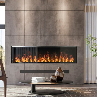 Dimplex 66" Optimyst Linear Electric Fireplace with Acrylic Ice and Driftwood Media