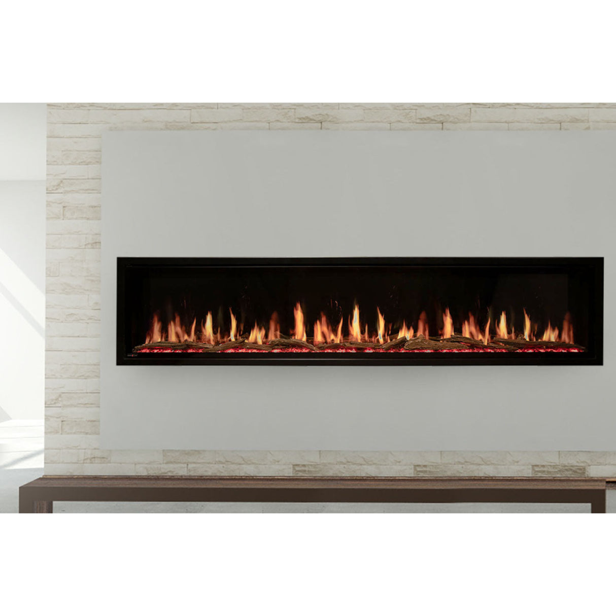 Modern Flames Orion 100" Slim Heliovision Virtual Recessed / Wall Mount Electric Fireplace