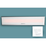 Bromic Platinum Marine Smart-Heat 3400 Watt Radiant Infrared Outdoor Electric Heater, 220-240V | White