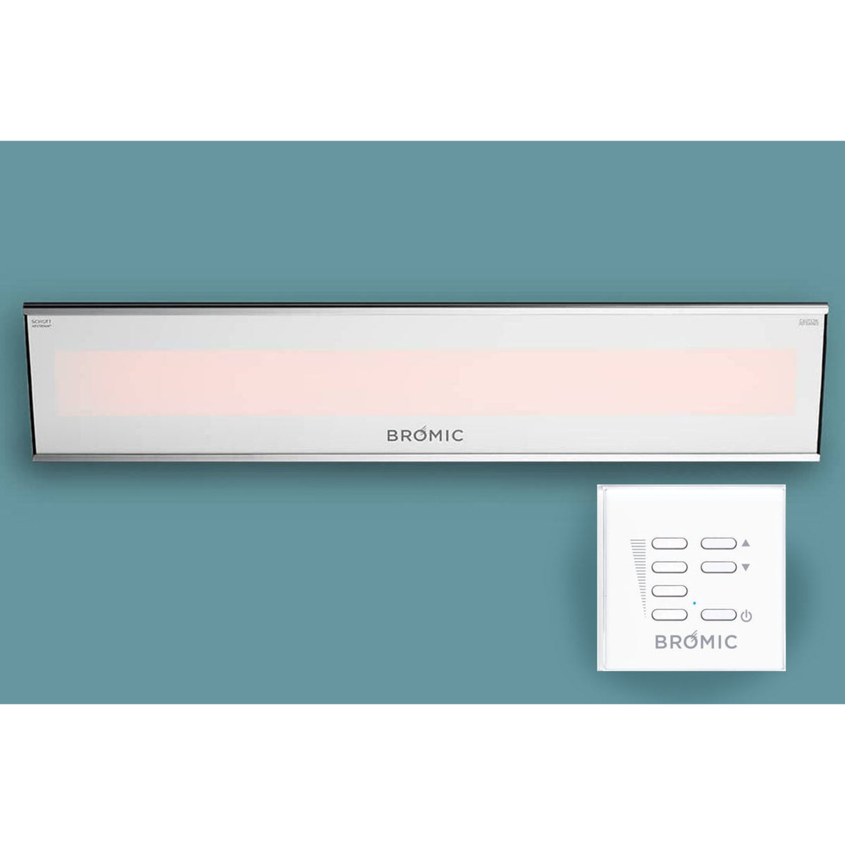 Bromic Platinum Smart-Heat 3400 Watt Radiant Infrared Outdoor Electric Heater | White | 208V