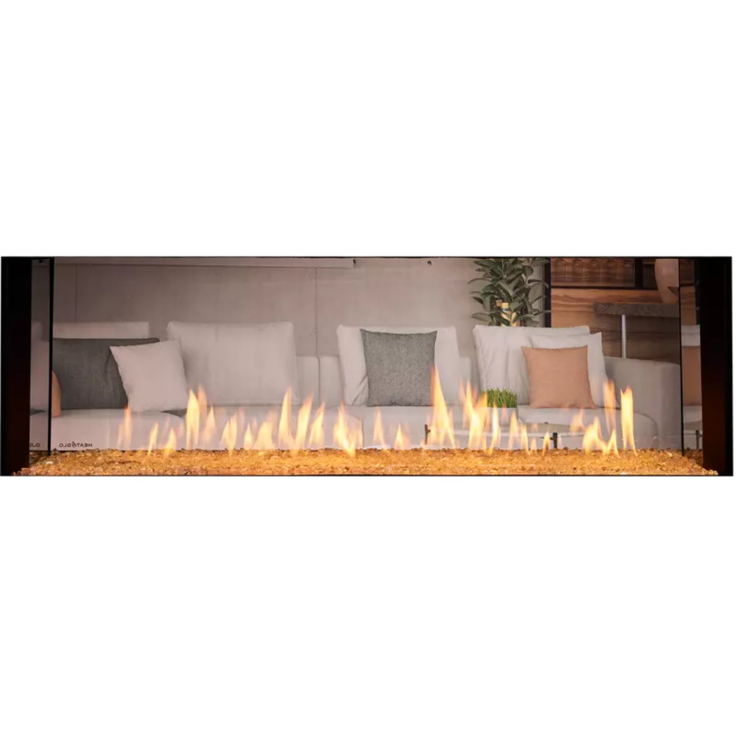 Heat & Glo Primo II 60" See-Through Top Direct Vent Fireplace